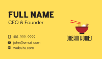 Noodle Bowl Restaurant Business Card Design