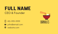 Noodle Bowl Restaurant Business Card Image Preview