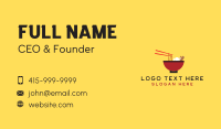 Noodle Bowl Restaurant Business Card Preview