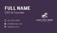 Equestrian Stallion Horse Business Card Image Preview