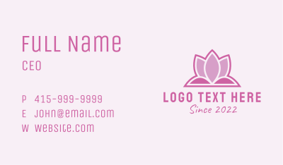 Lotus Flower Wellness  Business Card Image Preview