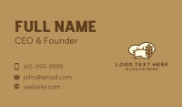 Wheat Chef Hat Business Card Design