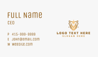 Wild Cat Tiger Business Card Image Preview