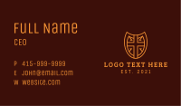 Nordic Medieval Shield Business Card Image Preview