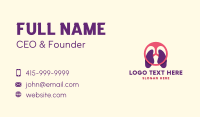 Respiratory Lung Steering Wheel Business Card Preview