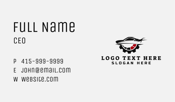 Cog Vehicle Speedometer  Business Card Design Image Preview