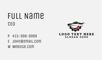 Cog Vehicle Speedometer  Business Card Image Preview