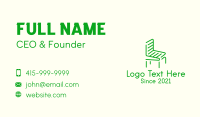 Green Outdoor Chair Business Card Image Preview