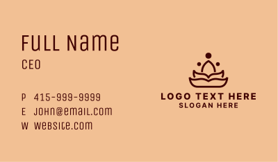 Yoga Lotus Chakra Business Card