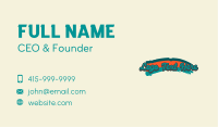 Colorful Brush Hipster Wordmark Business Card Image Preview