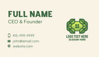 Green Leaf Window Business Card Image Preview