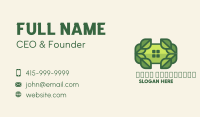 Green Leaf Window Business Card Image Preview