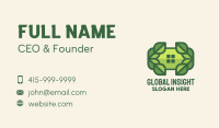 Green Leaf Window Business Card Image Preview