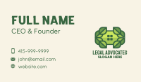 Green Leaf Window Business Card Image Preview