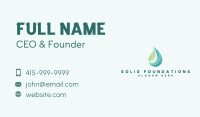 Organic Leaf Water Business Card Image Preview