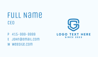 Monogram S & G Shield Business Card Image Preview