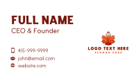 Maple Leaf Syrup Business Card Design