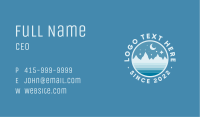 Night Mountain Summit Business Card Image Preview