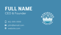 Night Mountain Summit Business Card Image Preview