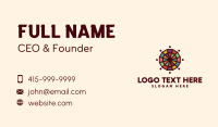 Colorful Mosaic Wheel Business Card Preview