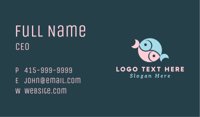 Marine Fish Restaurant Business Card