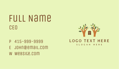 Organic Tree House Business Card