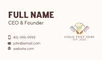 Chef Hat Knife Diner  Business Card Preview