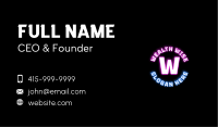 Neon Digital Lettermark Business Card Image Preview