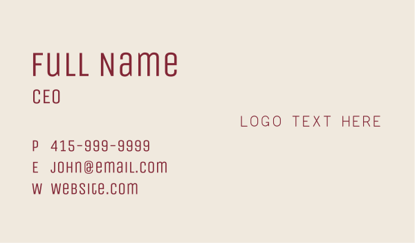 Retro Business Company Business Card Design Image Preview