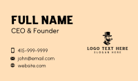 Gentleman Smoking Pipe Business Card Design