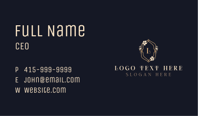 Floral Luxury Boutique Business Card Image Preview