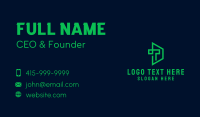 Finance Tech T & D Business Card Design