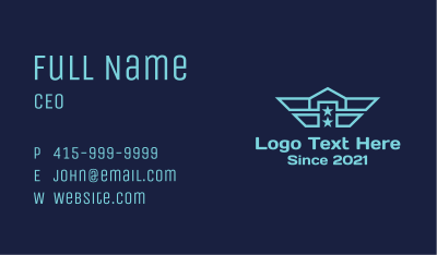 Navy Wing House Business Card Image Preview