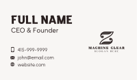 Upscale Brand Letter Z Business Card Image Preview
