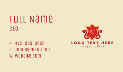 Royal Red Insignia  Business Card Image Preview