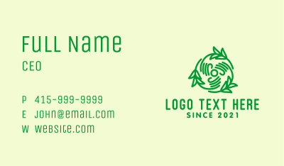 Green Hand Lawn Care  Business Card