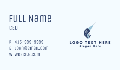 Power Driller Tool Business Card Image Preview