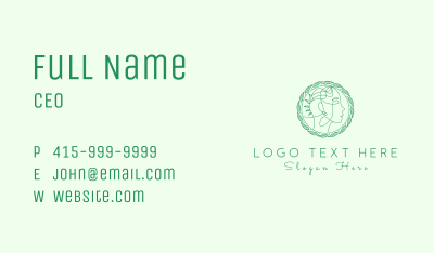 Eco Natural Face Business Card Image Preview