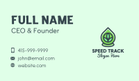 Green Bio Oil Droplet Business Card Image Preview