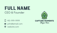 Green Bio Oil Droplet Business Card Image Preview