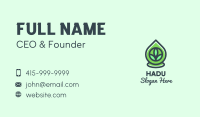 Green Bio Oil Droplet Business Card Image Preview