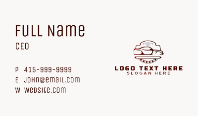 Mechanic Car Garage Business Card Image Preview