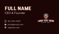 Sporty Skull Fitness Business Card Image Preview