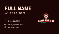 Sporty Skull Fitness Business Card Design