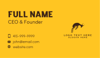 Jumping Wild Springbok Business Card Image Preview