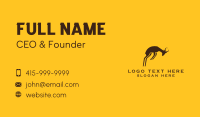 Jumping Wild Springbok Business Card Image Preview