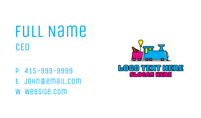 Toy Shop Train Business Card Image Preview
