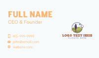 Female Golf Player Business Card Design