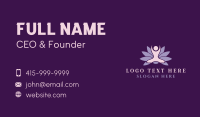 Zen Meditation Lotus  Business Card Design