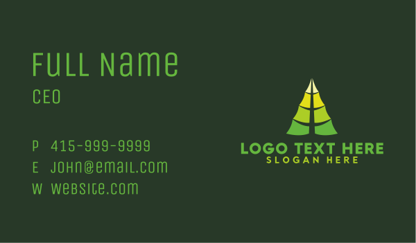 Organic Lifestyle Tree Business Card Design Image Preview